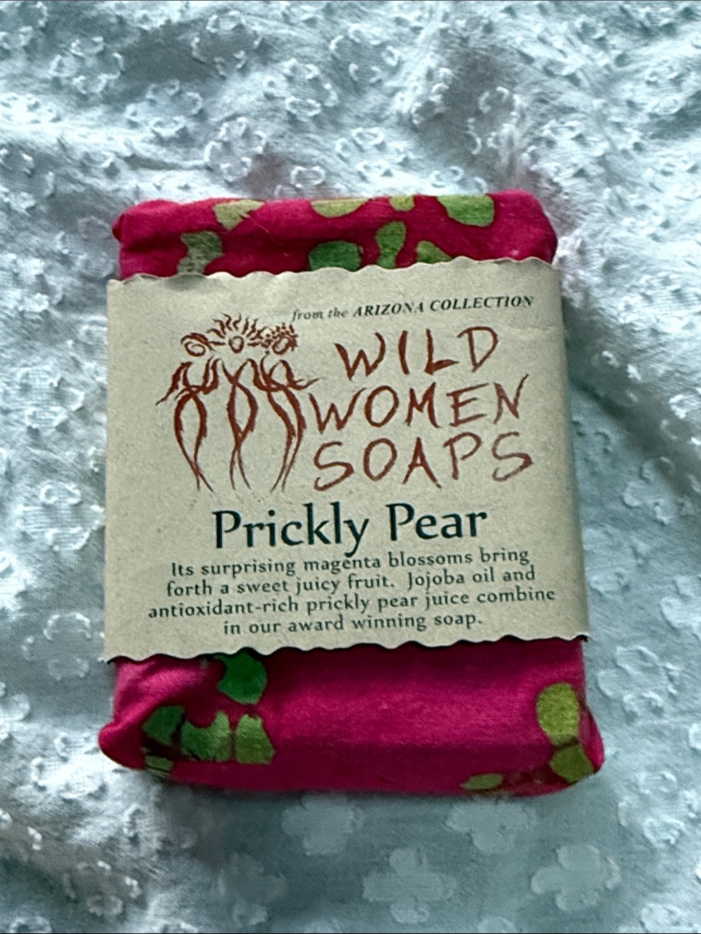 Wild Women Soaps Prickly Pear Bar - Magenta & Green Wrap - Picture 5 of 5